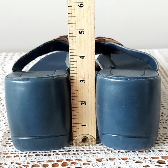 Jasmin Wedge Size 9 Thong Sandals Lightweight Platform Comfy Block Chunky Heel - Picture 10 of 14